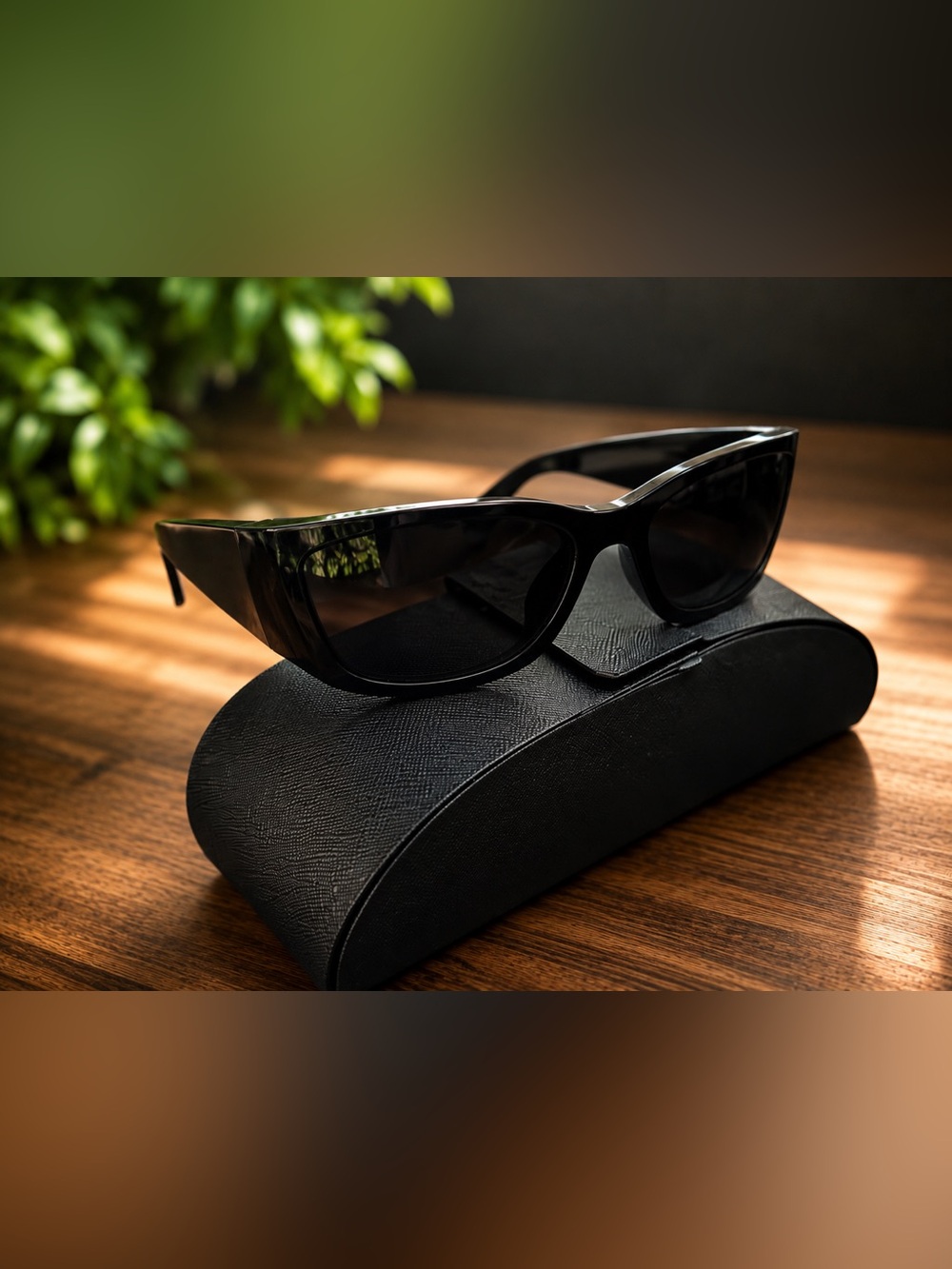 PRADA BUTTERFLY GREY LENS SUNGLASSES